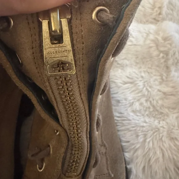 All Saints Ariel Camel Combat Boots - Picture 5 of 9